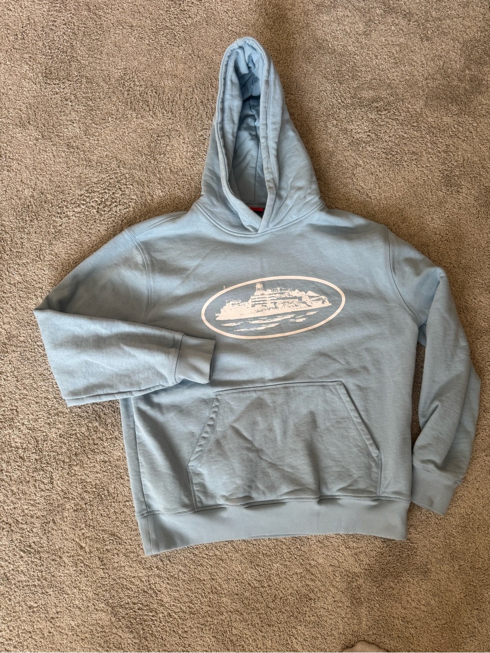 Light Blue Cortiez hoodie size L